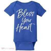 Funny Southern Christian Saying Quote Gift Bless Your Heart Gift Baby Bodysuit thumb 0