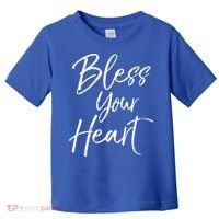 Funny Southern Christian Saying Quote Gift Bless Your Heart Gift Toddler T-Shirt thumb 0