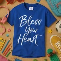 Funny Southern Christian Saying Quote Gift Bless Your Heart Gift Kids T-Shirt thumb 3