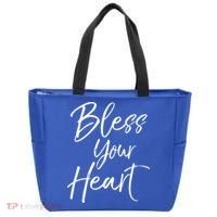 Funny Southern Christian Saying Quote Gift Bless Your Heart Gift Tote Bag thumb 0