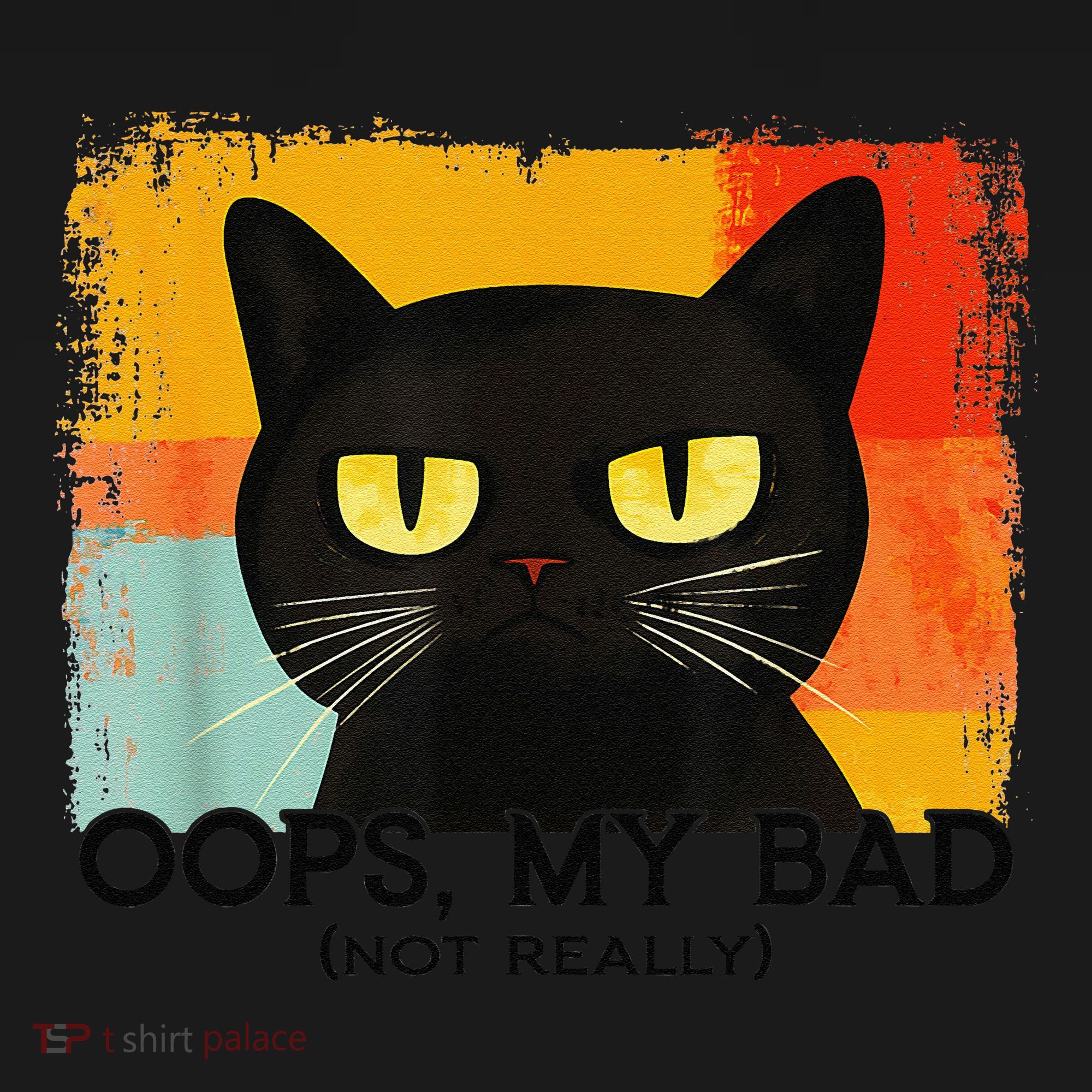 Funny Silly Cat Oops My Bad Not Really Sarcastic Saying Cat Toddler Zip Fleece Hoodie