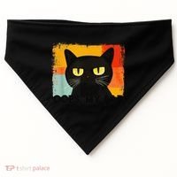 Funny Silly Cat Oops My Bad Not Really Sarcastic Saying Cat USA-Made Doggie Bandana thumb 0