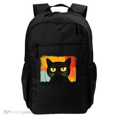 Funny Silly Cat Oops My Bad Not Really Sarcastic Saying Cat Backpack