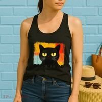 Funny Silly Cat Oops My Bad Not Really Sarcastic Saying Cat Women's Tank Top thumb 2