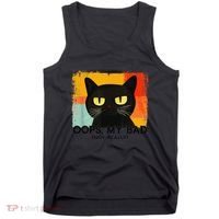 Funny Silly Cat Oops My Bad Not Really Sarcastic Saying Cat Tank Top thumb 0