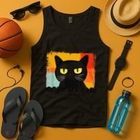 Funny Silly Cat Oops My Bad Not Really Sarcastic Saying Cat Tank Top thumb 4