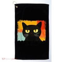 Funny Silly Cat Oops My Bad Not Really Sarcastic Saying Cat Golf Towel thumb 0