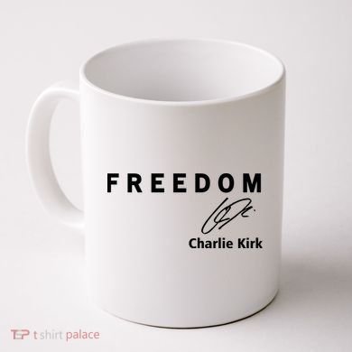 Freedom Signature Charlie Kirk Coffee Mug