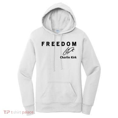 Freedom Signature Charlie Kirk Women's Hoodie