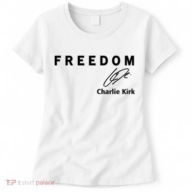 Freedom Signature Charlie Kirk Women's T-Shirt