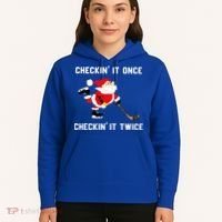 Funny Santa Clause Christmas Ice Hockey For Boys Great Gift Hoodie thumb 5
