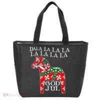 Funny Swedish Christmas God Jul Dala Horse Dalahost Tote Bag thumb 0