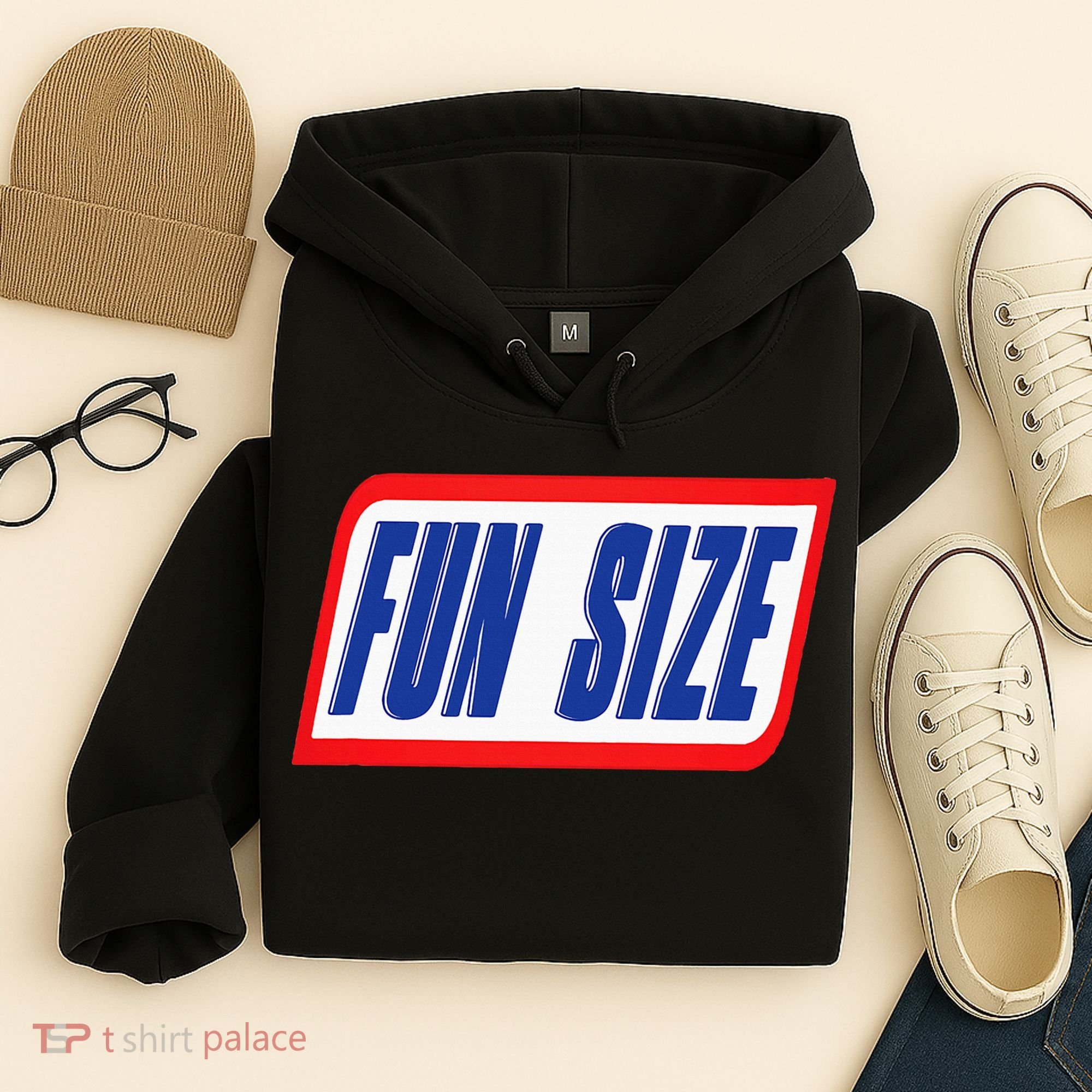Fun Size Candy Bar Style Label Hoodie