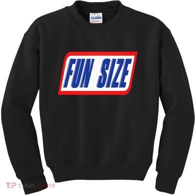 Fun Size Candy Bar Style Label Kids Sweatshirt