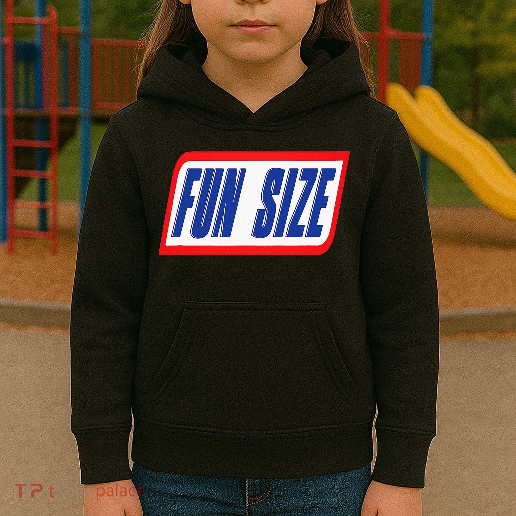 Fun Size Candy Bar Style Label Kids Hoodie