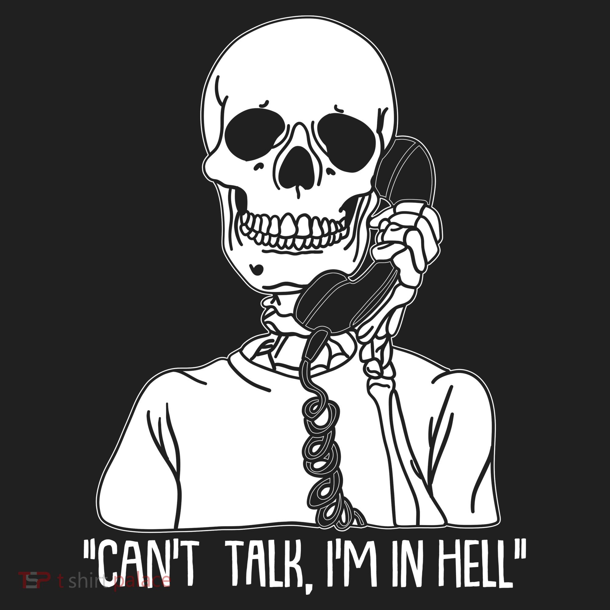 Funny Skeleton Cant Talk Im In Hell Women's Sweatshirt
