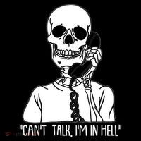Funny Skeleton Cant Talk Im In Hell Backpack thumb 2