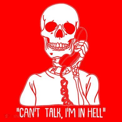 Funny Skeleton Cant Talk Im In Hell Polo