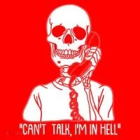 Funny Skeleton Cant Talk Im In Hell Women's Tank Top thumb 5