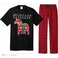 Funny Swedish Christmas God Jul Dala Horse Dalahost Pajama Set thumb 0