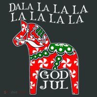 Funny Swedish Christmas God Jul Dala Horse Dalahost Infant Baby Jersey Bodysuit thumb 2