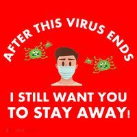 Funny Sarcastic Covid Gift After This Virus Ends Gift Stay Away Funny Gifts Santa Hat thumb 1