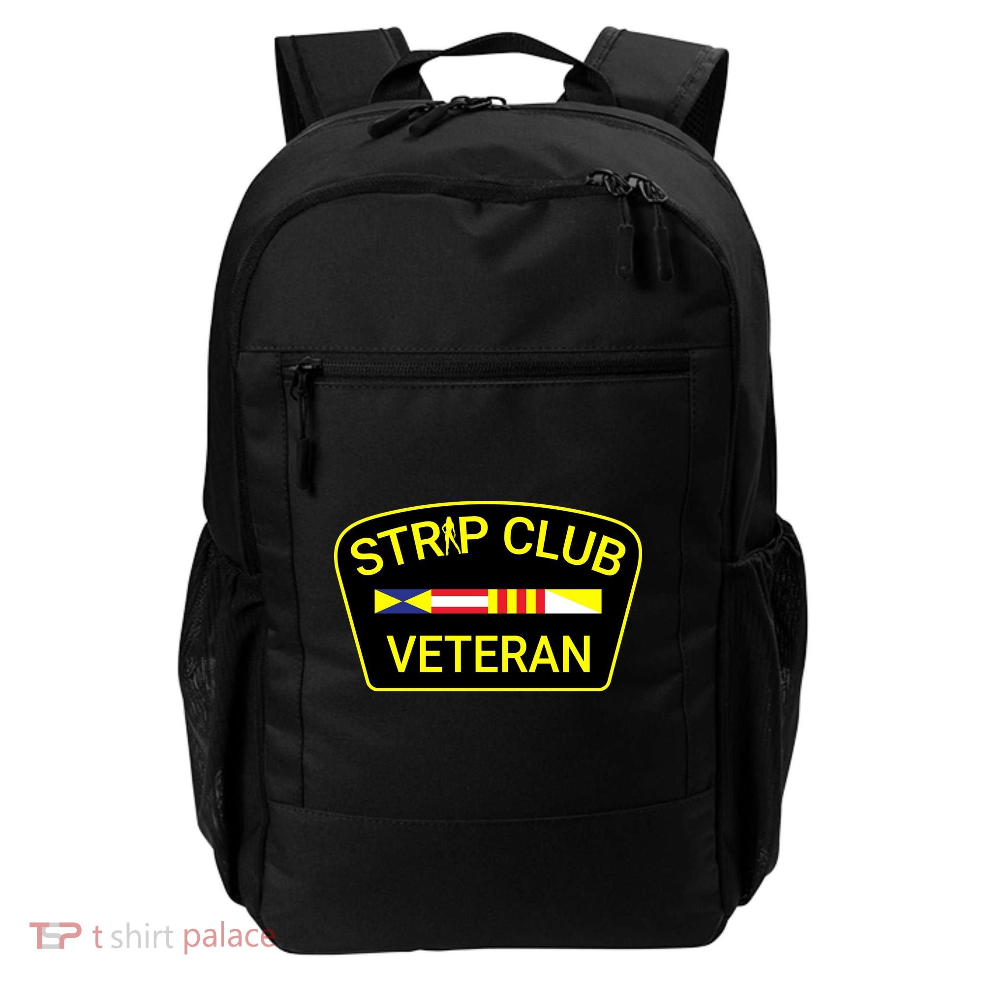 Funny Strip Club Veteran Backpack