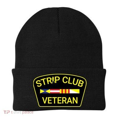 Funny Strip Club Veteran Beanie