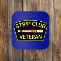 Funny Strip Club Veteran Coaster thumb 0