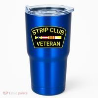 Funny Strip Club Veteran Tumbler thumb 0
