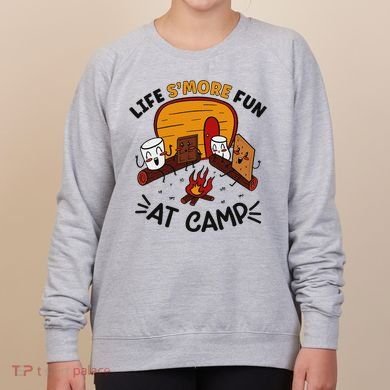 Funny SMores Camping Campfire Marshmallow Life SMore Fun Women's Sweatshirt