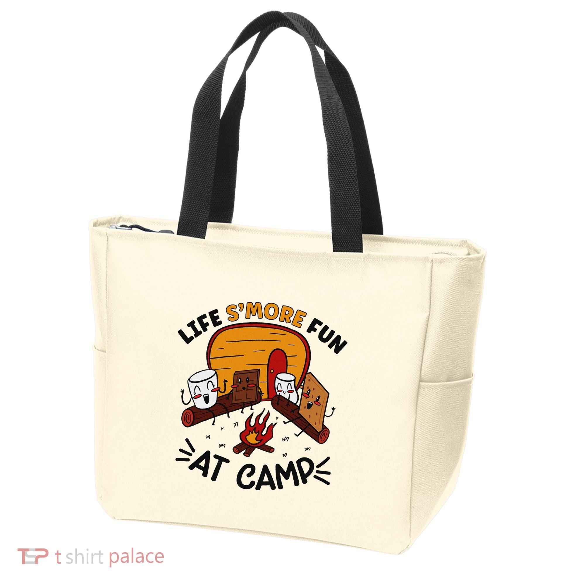 Funny SMores Camping Campfire Marshmallow Life SMore Fun Tote Bag