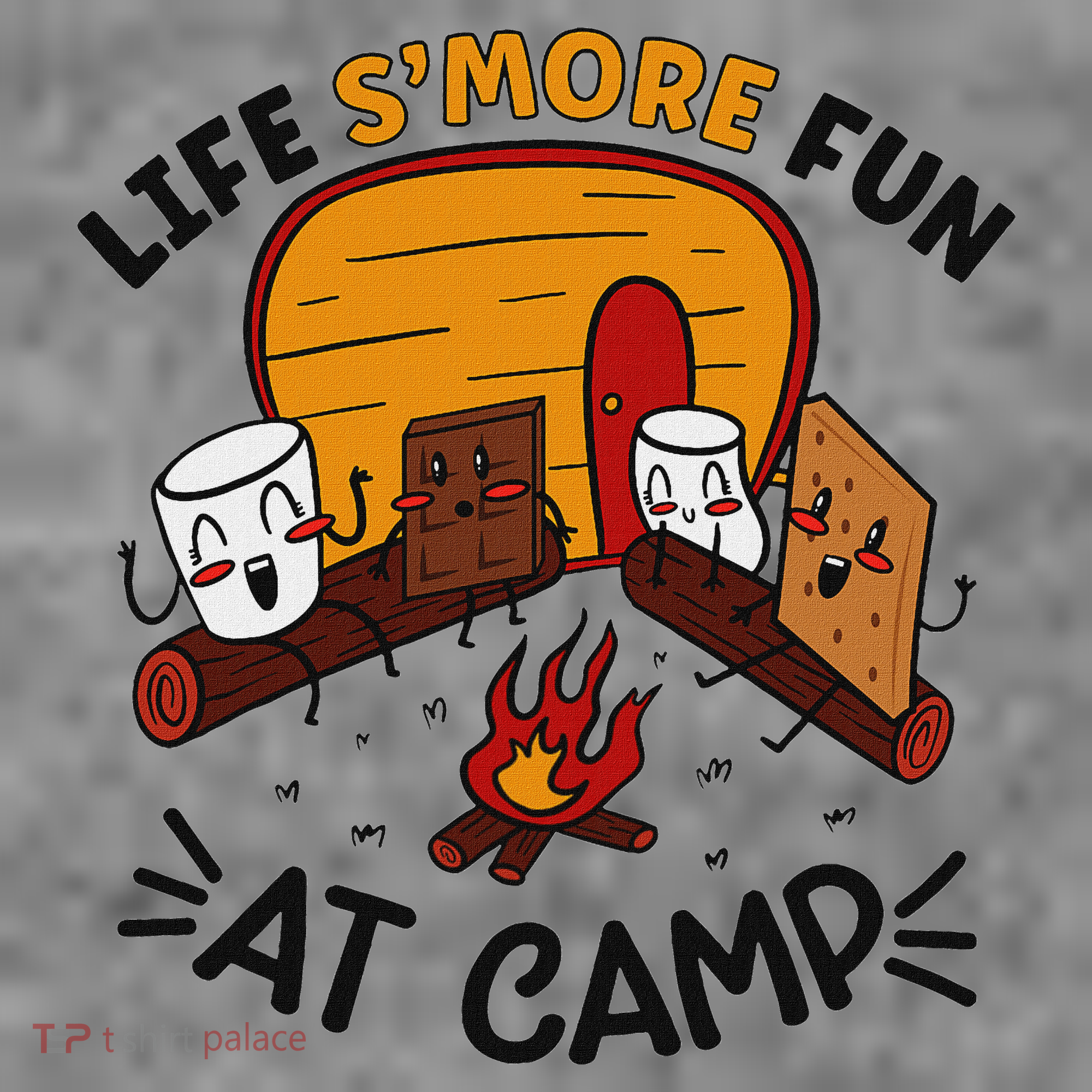 Funny SMores Camping Campfire Marshmallow Life SMore Fun Toddler Hoodie