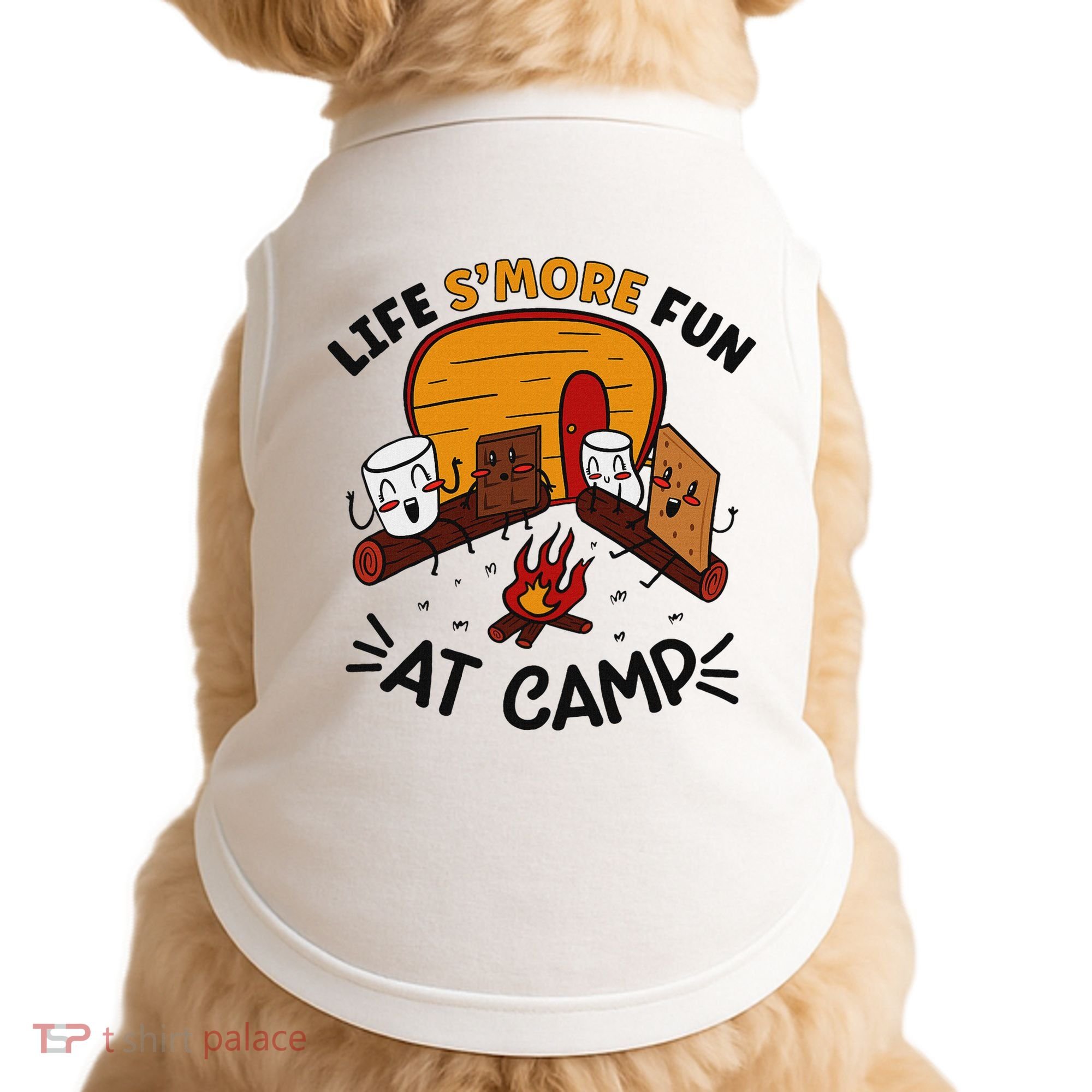 Funny SMores Camping Campfire Marshmallow Life SMore Fun Doggie Tank