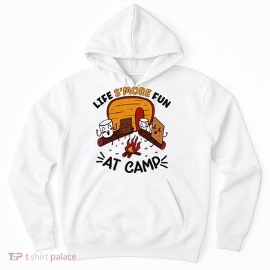 Funny SMores Camping Campfire Marshmallow Life SMore Fun Hoodie