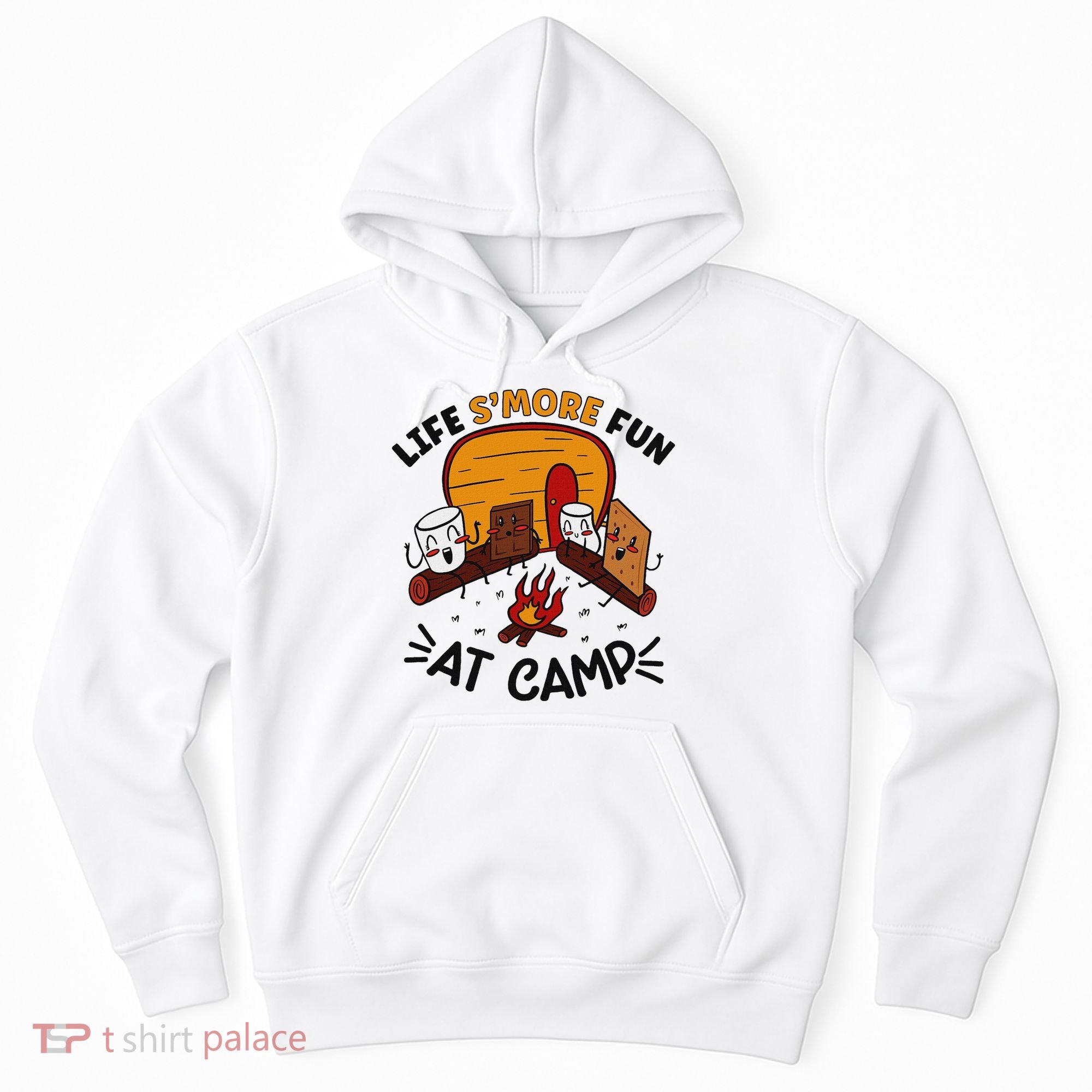 Funny SMores Camping Campfire Marshmallow Life SMore Fun Hoodie