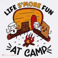 Funny SMores Camping Campfire Marshmallow Life SMore Fun Long Sleeve Shirt thumb 2