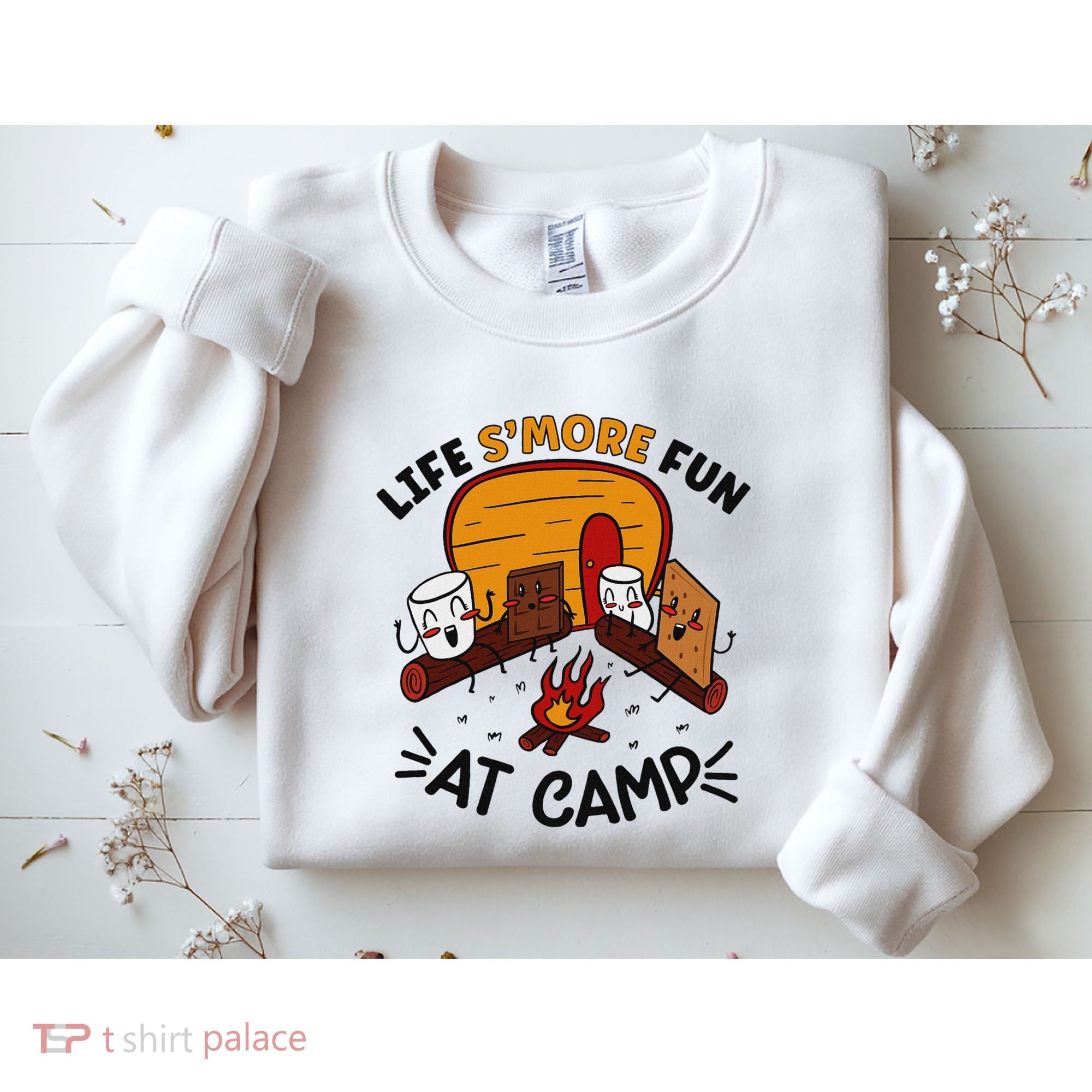 Funny SMores Camping Campfire Marshmallow Life SMore Fun Sweatshirt