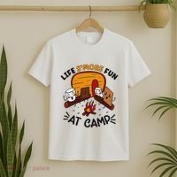 Funny SMores Camping Campfire Marshmallow Life SMore Fun T-Shirt thumb 2