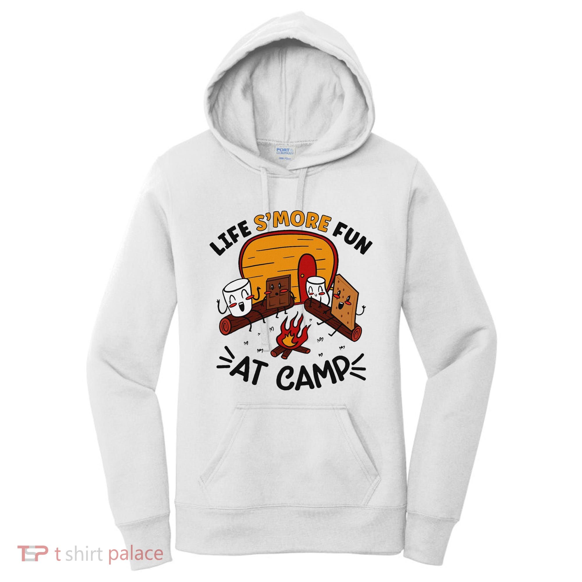 Funny SMores Camping Campfire Marshmallow Life SMore Fun Women's Hoodie
