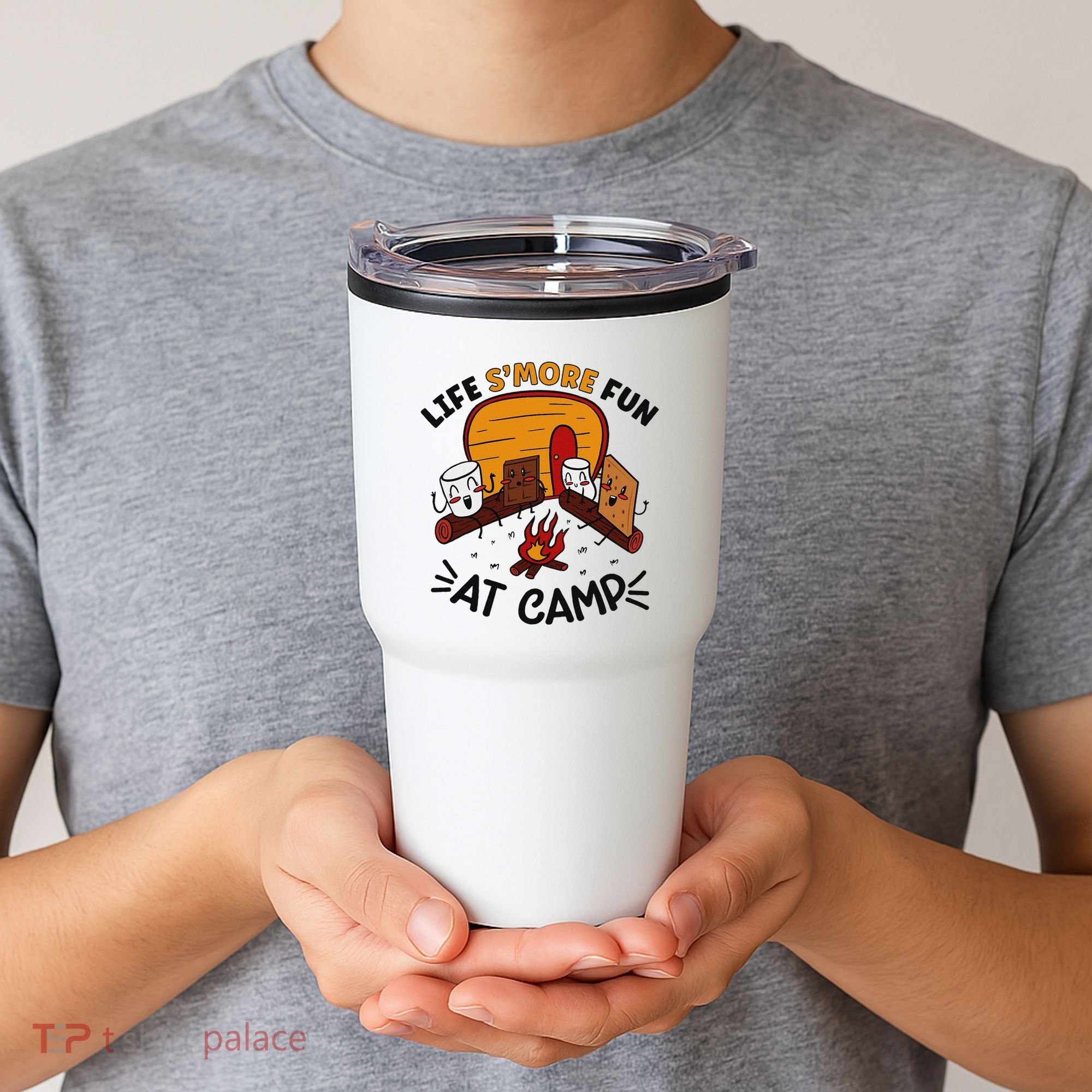 Funny SMores Camping Campfire Marshmallow Life SMore Fun Tumbler