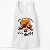 Funny SMores Camping Campfire Marshmallow Life SMore Fun Women's Tank Top thumb 0
