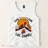 Funny SMores Camping Campfire Marshmallow Life SMore Fun Tank Top thumb 2
