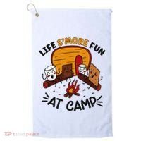 Funny SMores Camping Campfire Marshmallow Life SMore Fun Golf Towel thumb 0