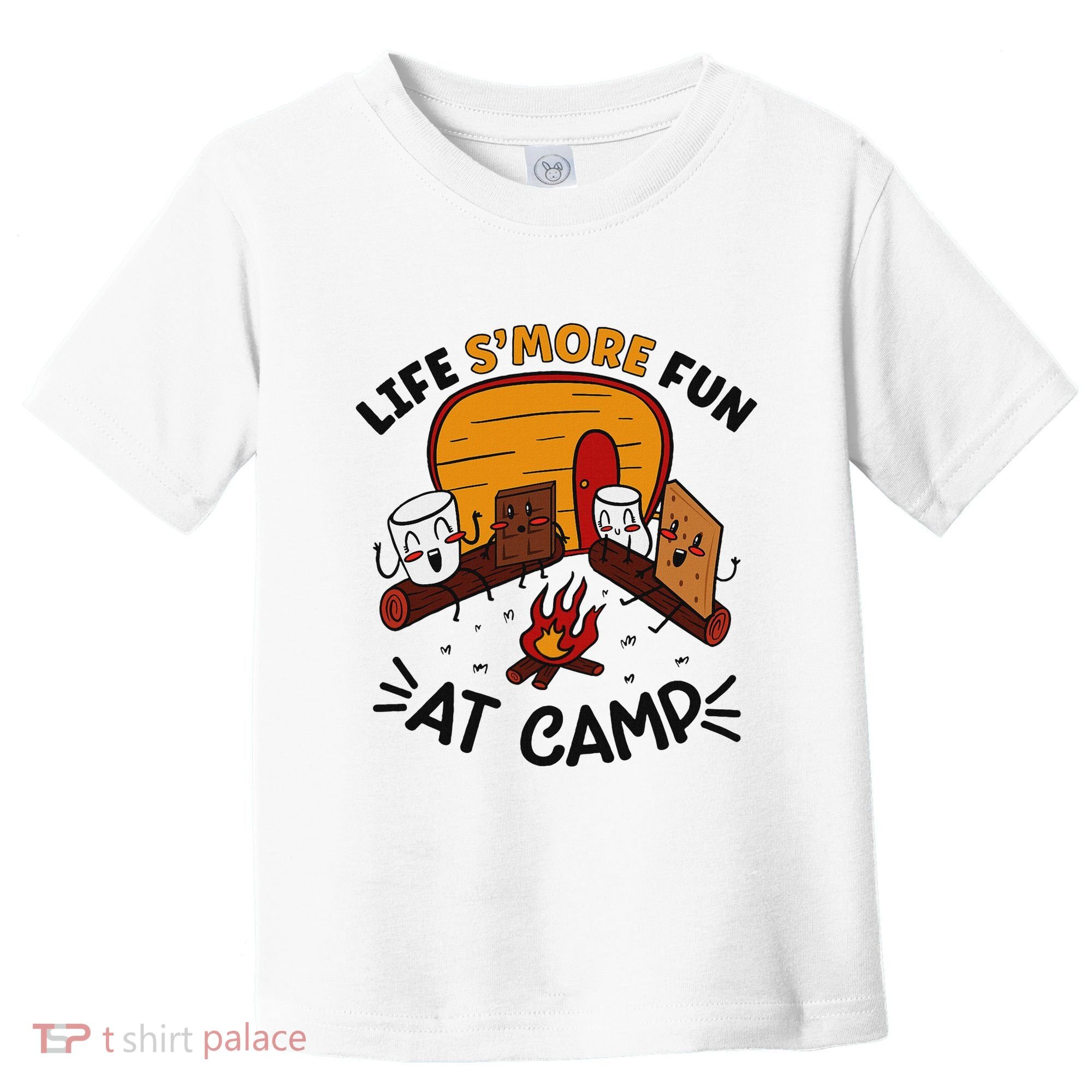 Funny SMores Camping Campfire Marshmallow Life SMore Fun Toddler T-Shirt