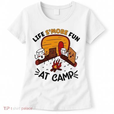 Funny SMores Camping Campfire Marshmallow Life SMore Fun Women's T-Shirt