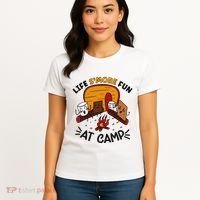 Funny SMores Camping Campfire Marshmallow Life SMore Fun Women's T-Shirt thumb 4