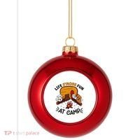 Funny SMores Camping Campfire Marshmallow Life SMore Fun Plastic Christmas Ball Ornament thumb 0