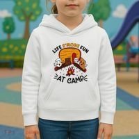 Funny SMores Camping Campfire Marshmallow Life SMore Fun Kids Hoodie thumb 3