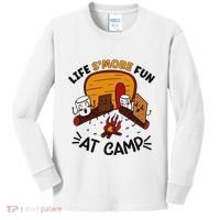 Funny SMores Camping Campfire Marshmallow Life SMore Fun Kids Long Sleeve Shirt thumb 0